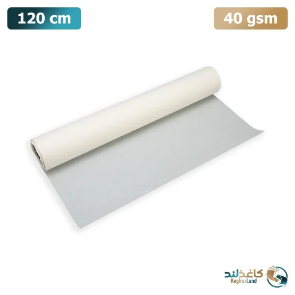 رول کاغذ مومی 40 گرم با عرض 120 سانتی متر از برندهای فونیکس و اسکاچ سوپر. کاغذ روغنی با کیفیت بالا برای بسته بندی مواد غذایی و مصارف صنعتی.