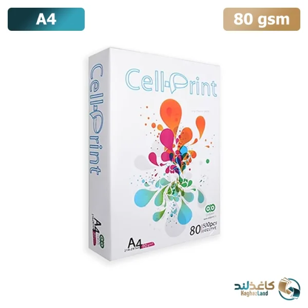 تصویر کاغذ A4 سل پرینت 80 گرم، کیفیت بالا، چاپ واضح